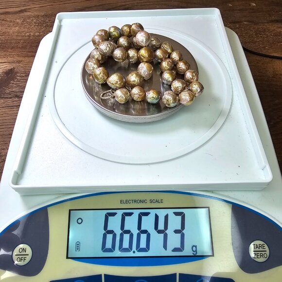 17" Pond Slime Kasumi Pearl Choker Princess Necklace by Freshwater Creations - Picture 10 of 10